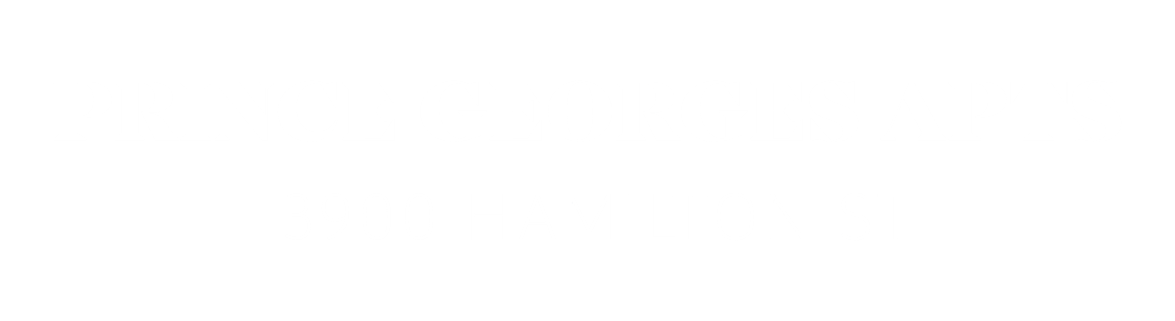 a white font on a black background with the text prince